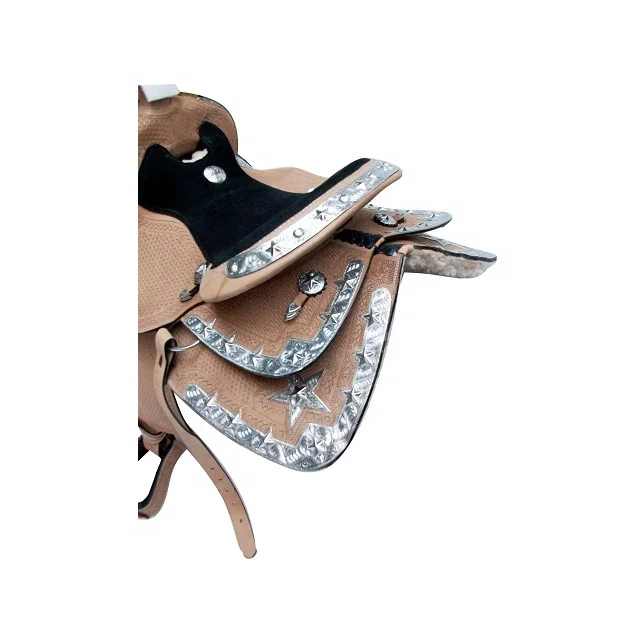 Hand Carved Leather Western Saddle