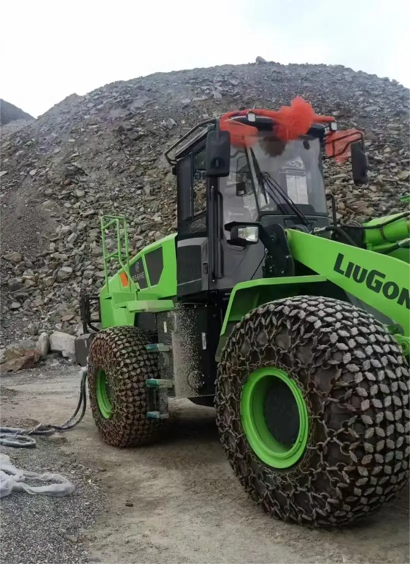 CAT 988 wheel loaders tyre protection chain  tire chains protective chain