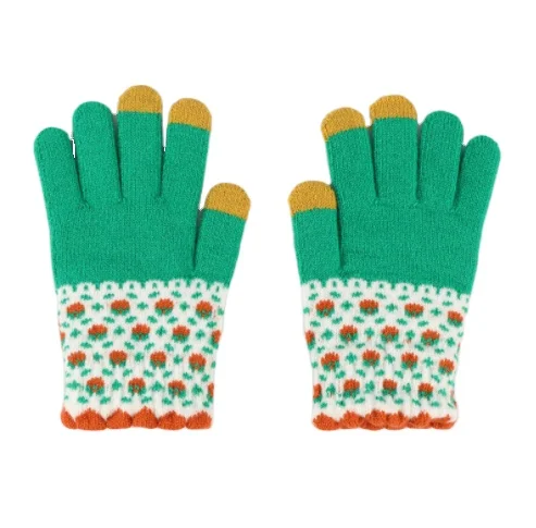 Cheap Thermal Warm Stretch Knitted Mittens Soft Acrylic Winter Gloves Unisex