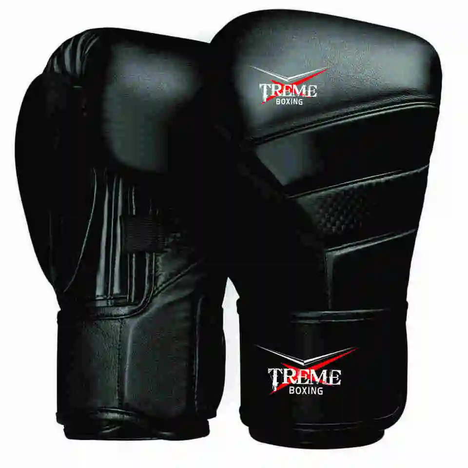 High quality professional boxing gloves real pu leather grappling sparring accept special customized logo printing