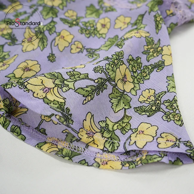 Women Floral Print Chiffon Midi Skirt Asymmetrical Mermaid Skirts With Calf Length