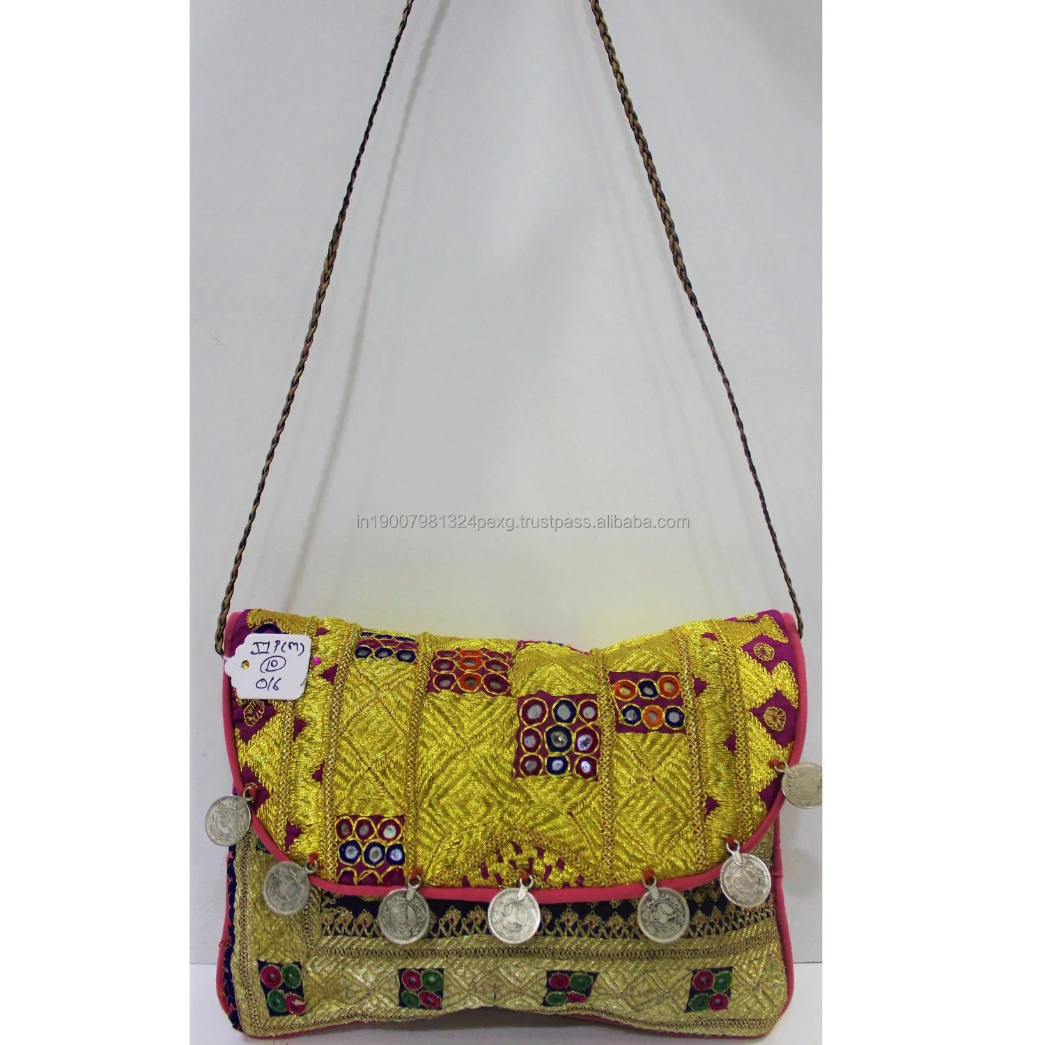 2021 Black Friday Sale Hot Selling Product - 100% Cotton Zari Medium Size Hand Bag / Ladies Clutch Bag At Reasonable Price