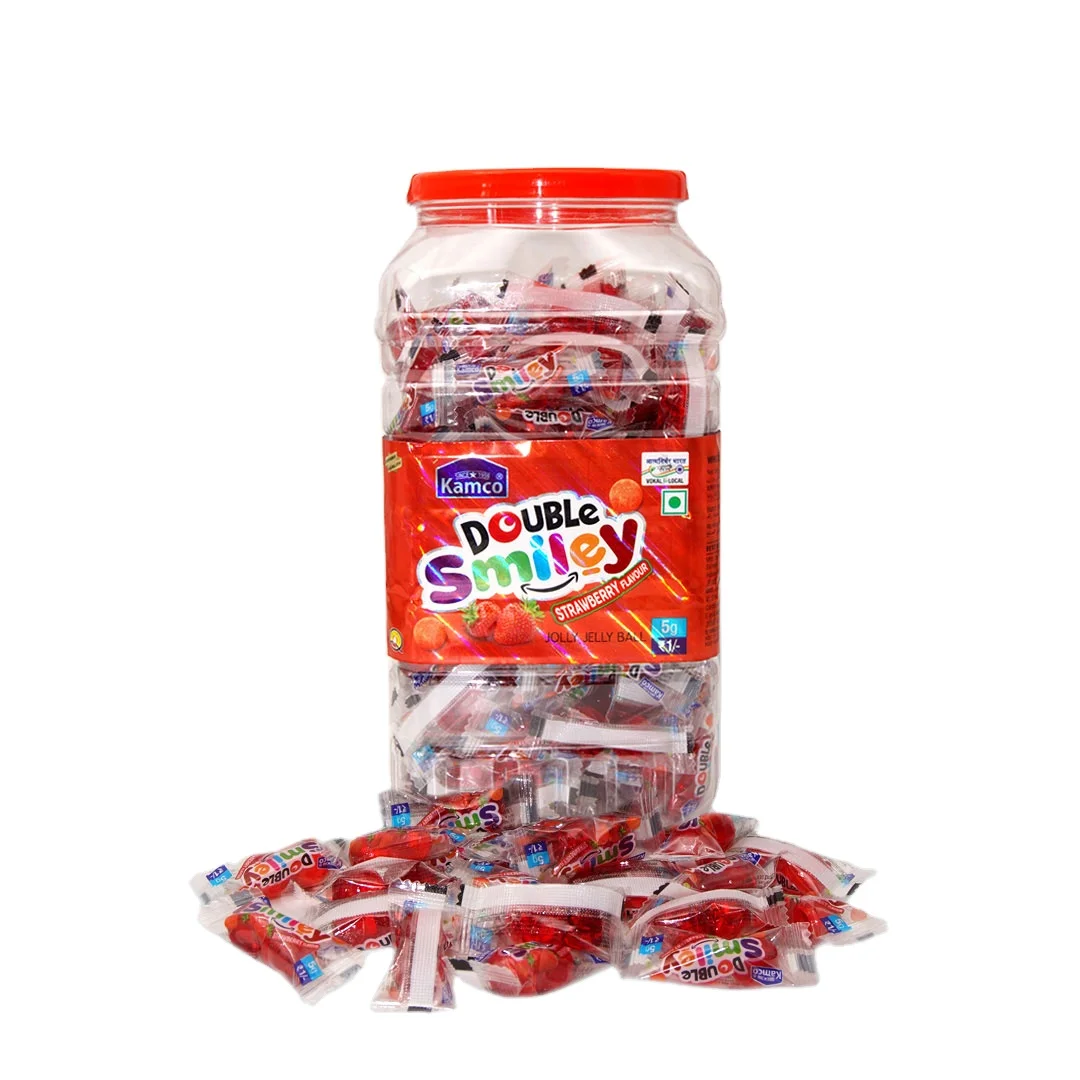 Export Quality Double Smiley Strawberry Jolly Jelly Balls | Kamco Double Smiley Strawberry Jolly Jelly Balls
