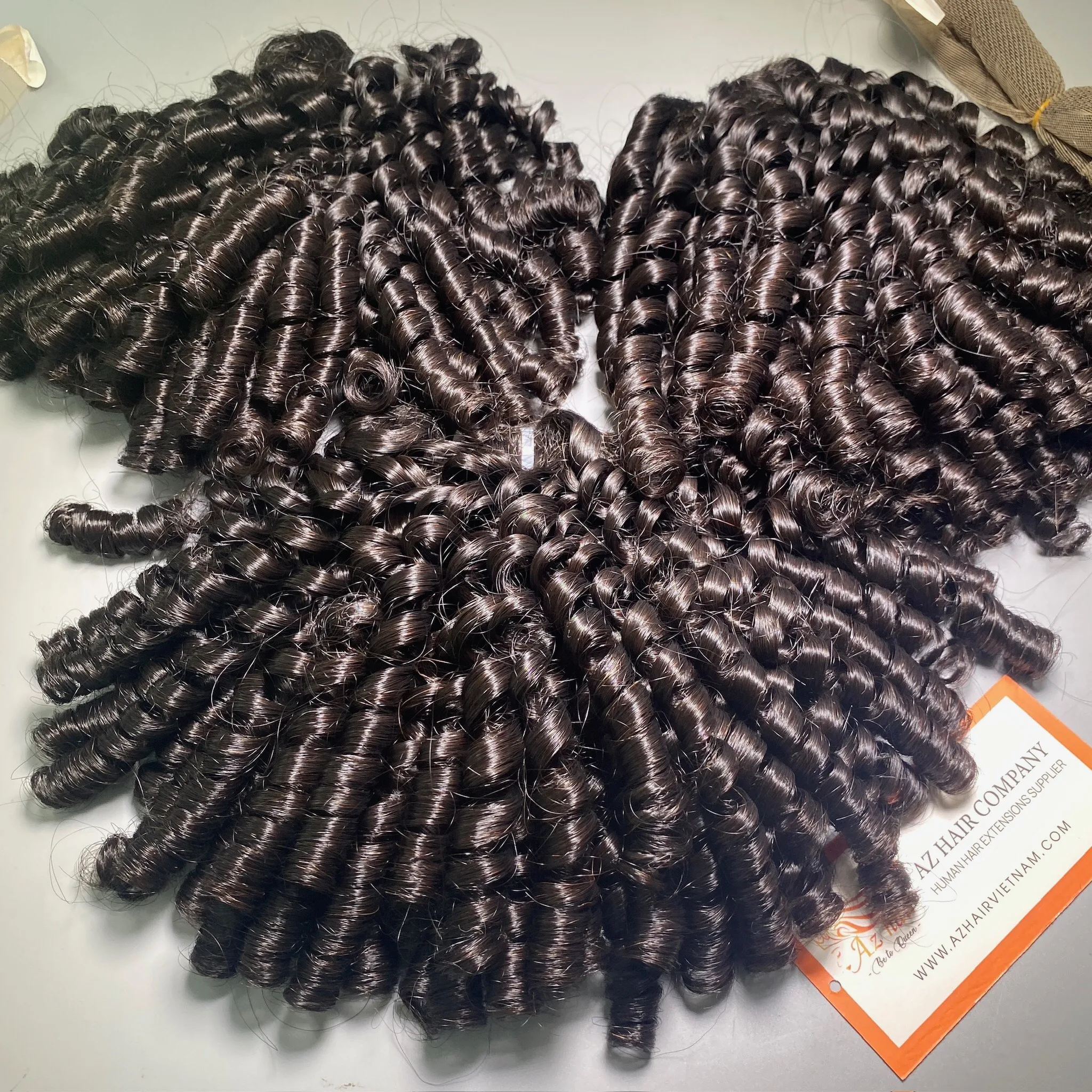 Pixie Curl  With Closure Natural Black Hot Selling African Market 100% Original Virgin Vietnamese Human Hair