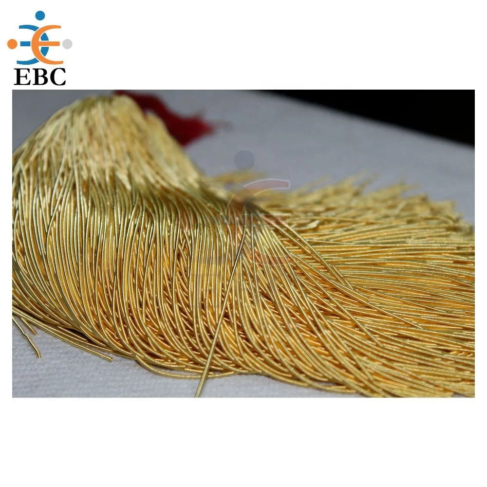 premium quality BRIGHT GOLD, silver bullion French Wire Gimp Purl Thread Embroidery Dabka Zardozi