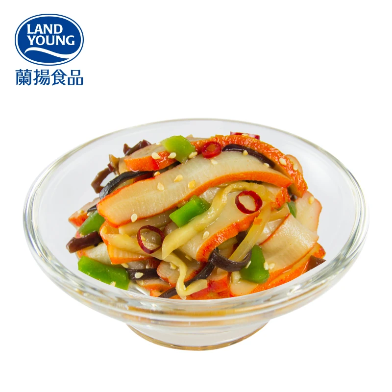 hot selling product seasoned fresh squid healthy green mountain vegetable Ika Sansai