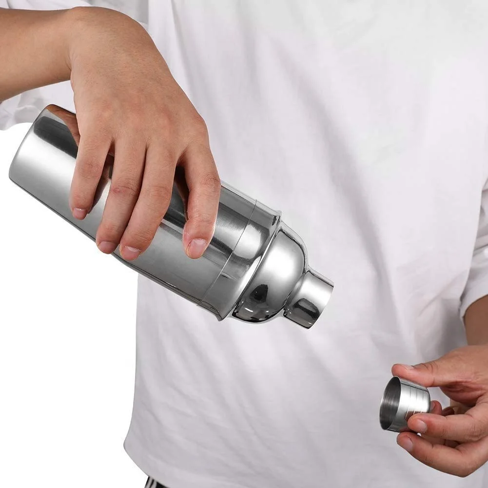 Wholesale Stainless Steel Wine Mixing Tools Shaker Boston Bartender Kit Cocktail Shaker Set Special For Milk Tea Shop