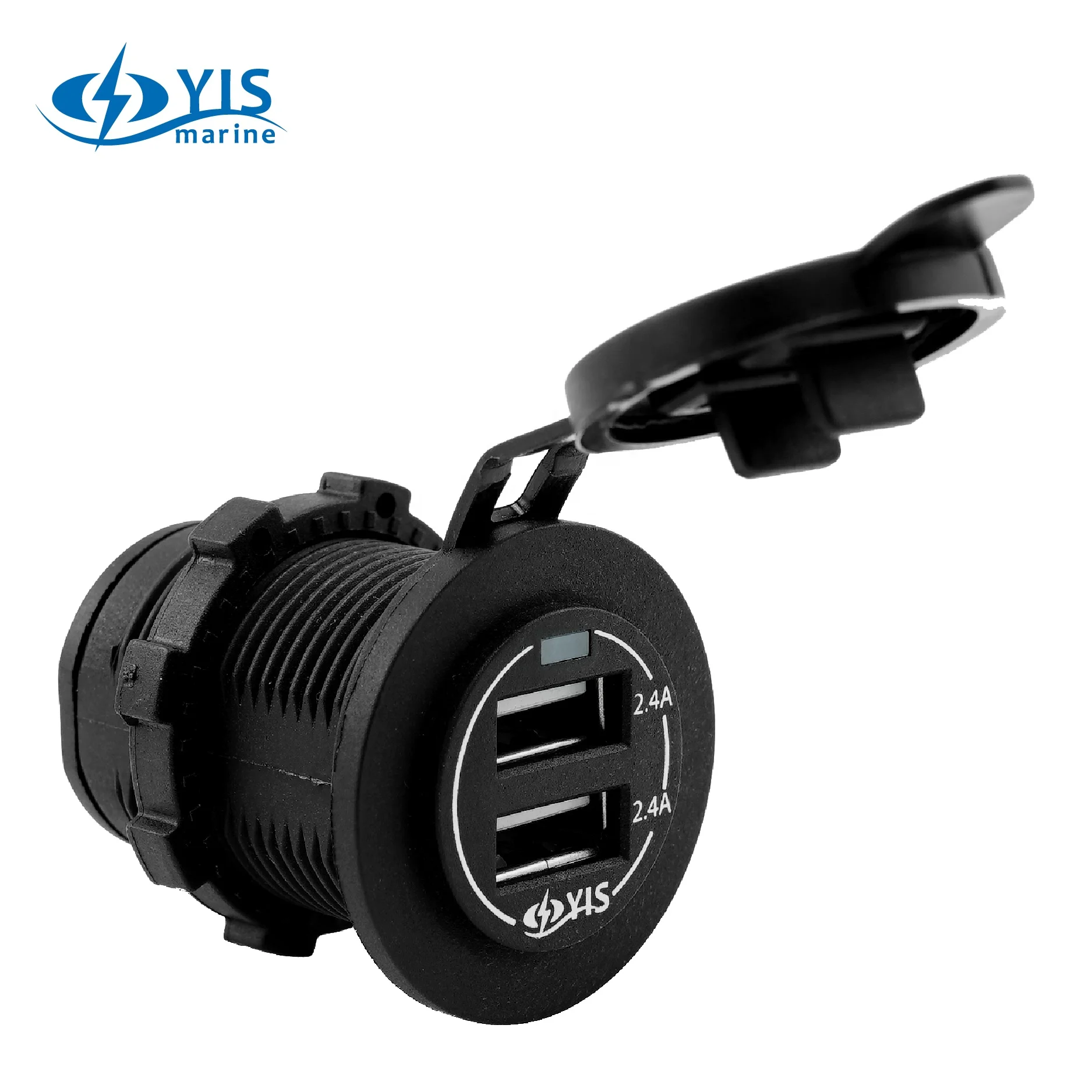 High Quality Promotional 4.8A 12v 24v Dual Port Fast Charge Car Usb Charger