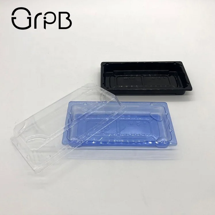 Sushi plate dishes take away food box packaging plastic