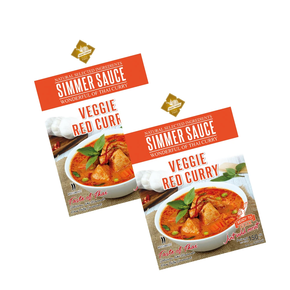 Red Curry Sauce 150g - Instant Meal Hot Seller from Thailand High Quality