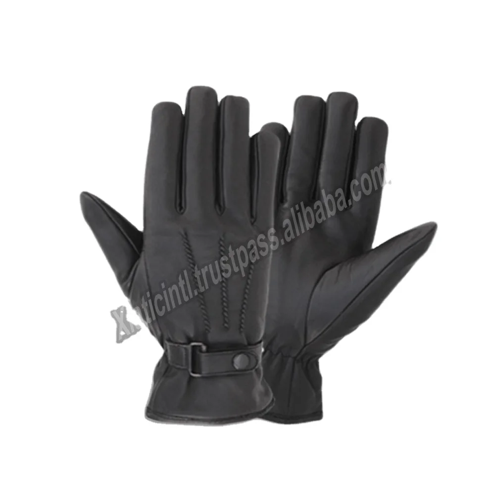 2021-22 Men Classic Retro Style Quality Sheepskin lined Leather Driving winter fashion outdoors Gloves