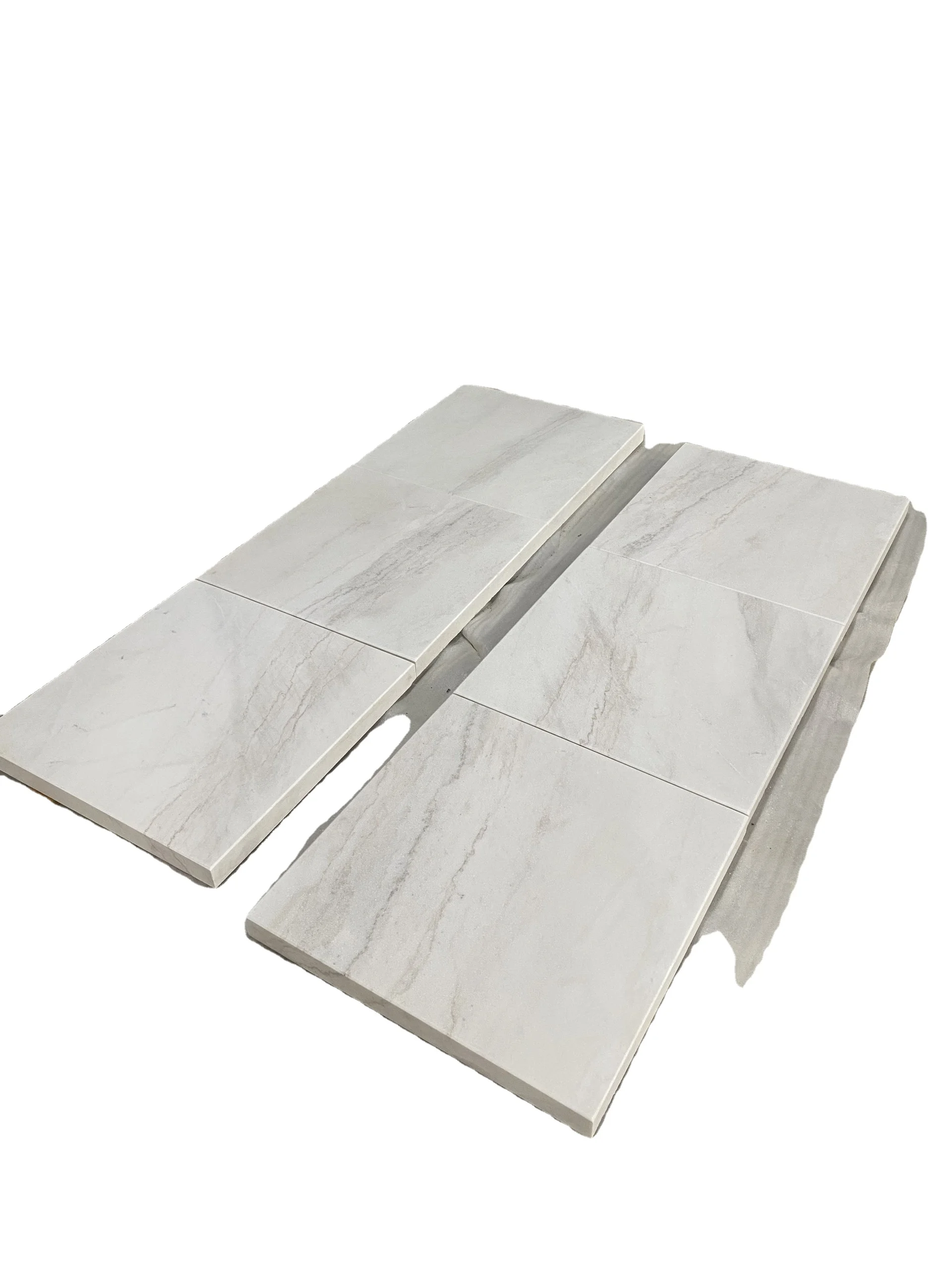 Modern Design Vietnam Style White Cloud Marble Stone 60x60x2,5cm Sandblasted Natural Style for Hotel Applications