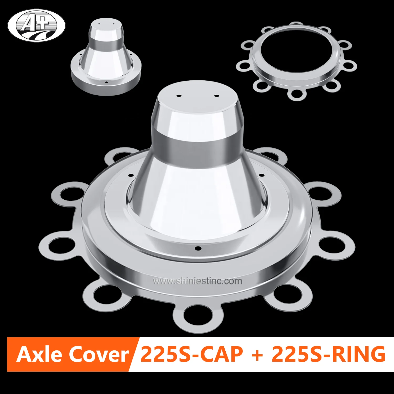 22.5 304 stainless steel  axle cover