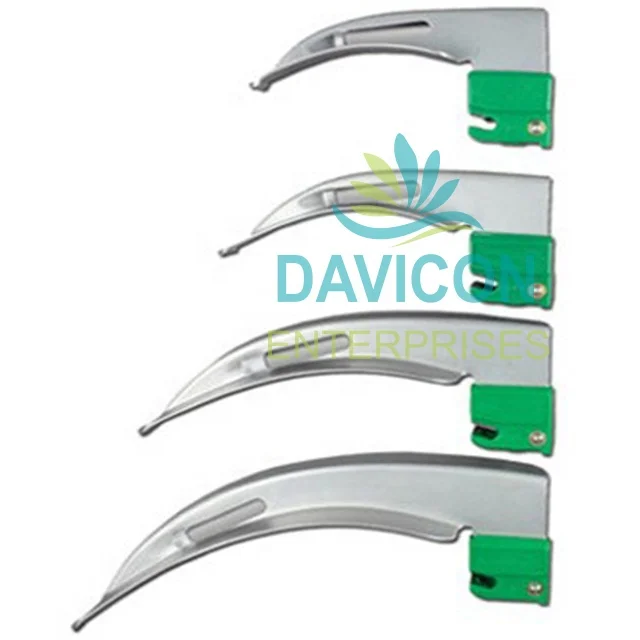 Fiber Optic Disposable Laryngoscopes Blades Diagnostic Medical Instruments Set