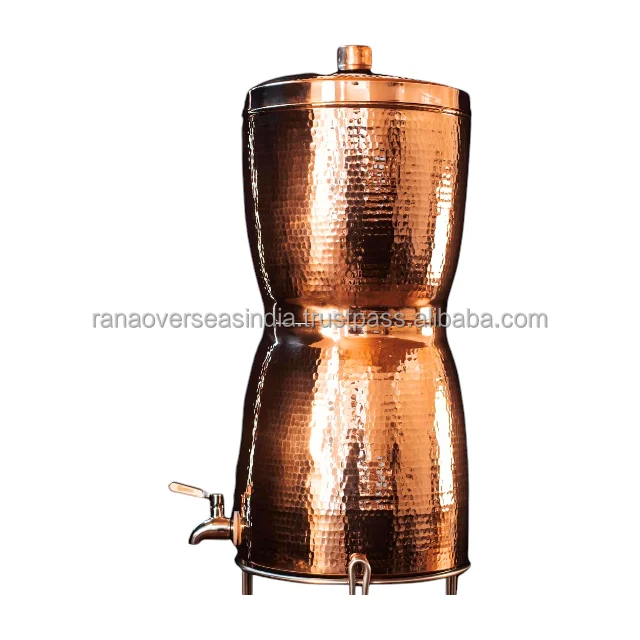 Hand Hammered Design Premium Quality Pure Copper Drinkware Water Dispenser Antique Copper Water Pot at Best Price