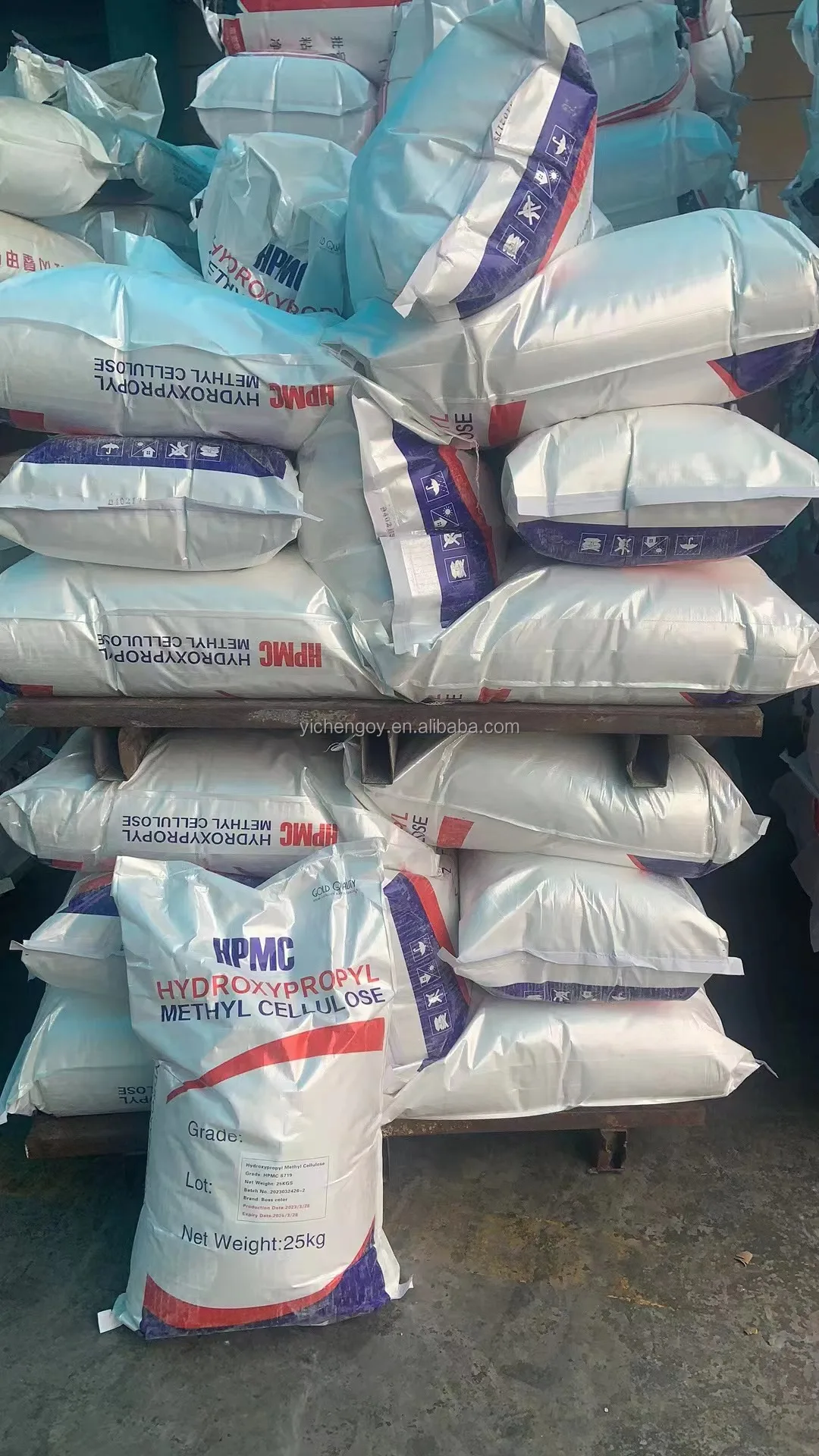 YICHENG construction grade Hydroxypropyl Methyl Cellulose HPMC powder price CAS9004-65-3