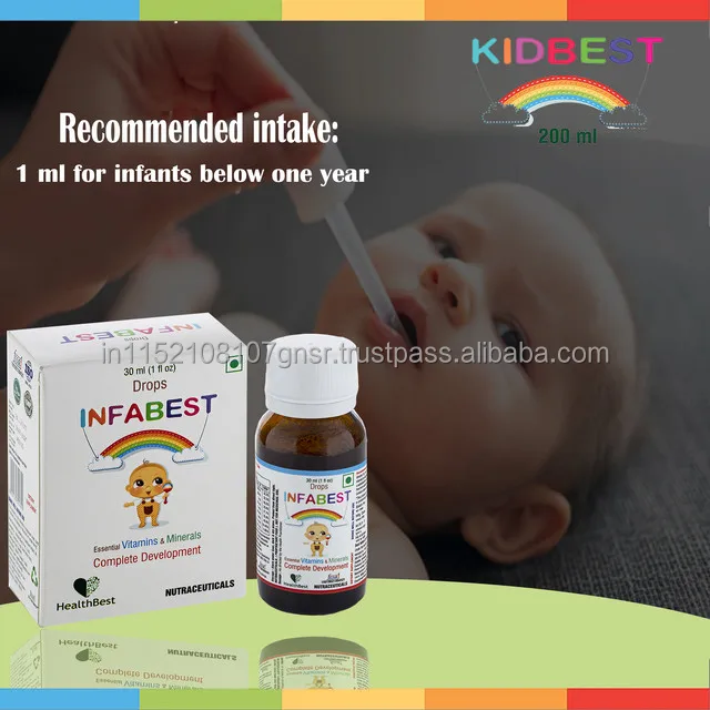 HealthBest Infabest Drops Multivitamins with Vitamin D3 & Zinc Kids & Toddlers