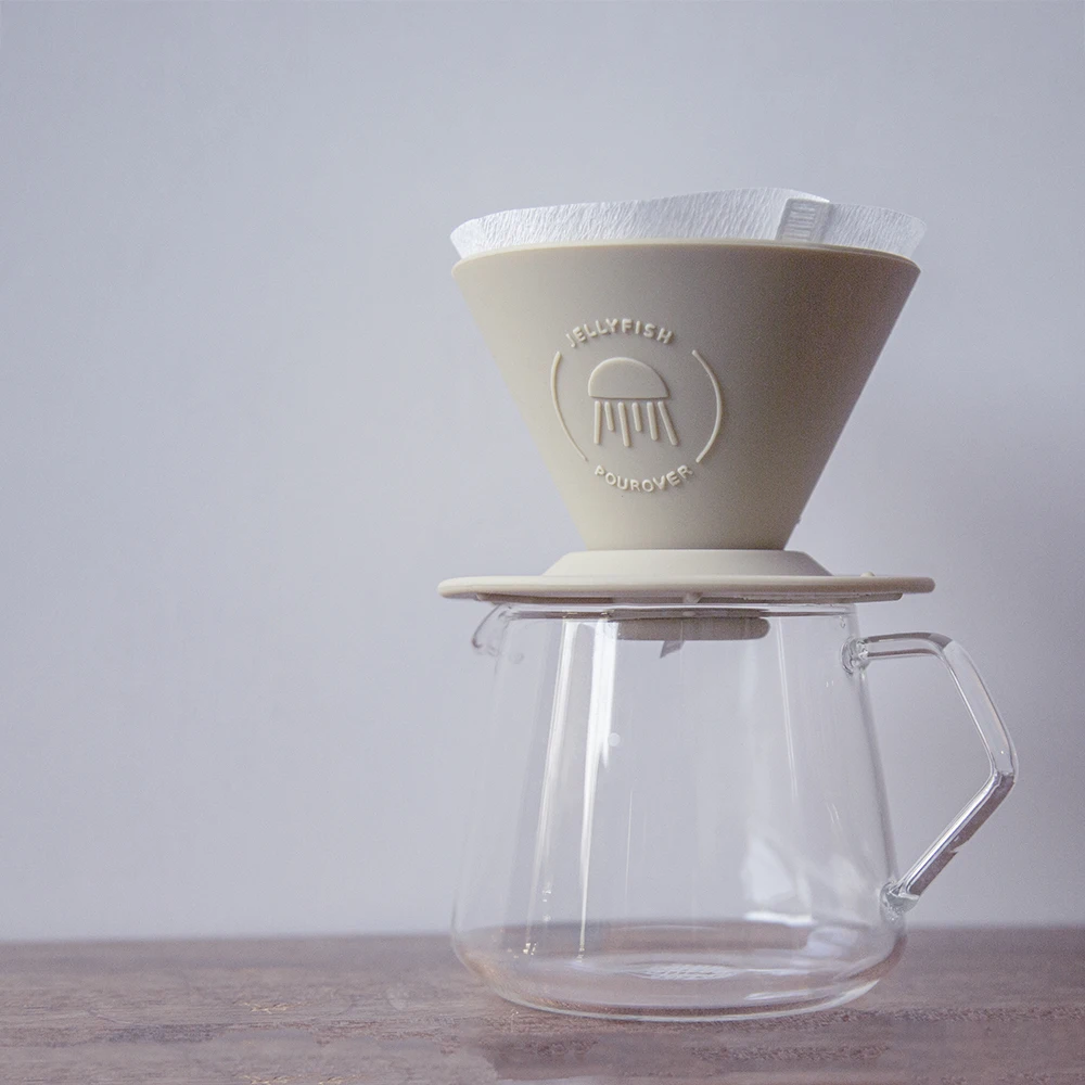 Хорошее качество красная силиконовая кофейная Воронка с капельным фильтром портативный пластиковый конус для кемпинга на открытом воздухе