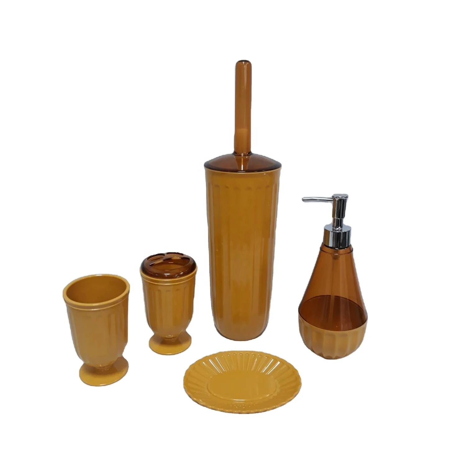 Toilet Accessories Soap Holder Dispenser Toothbrush Holder Cleaning Brush Bathroom Products Bathroom Decor