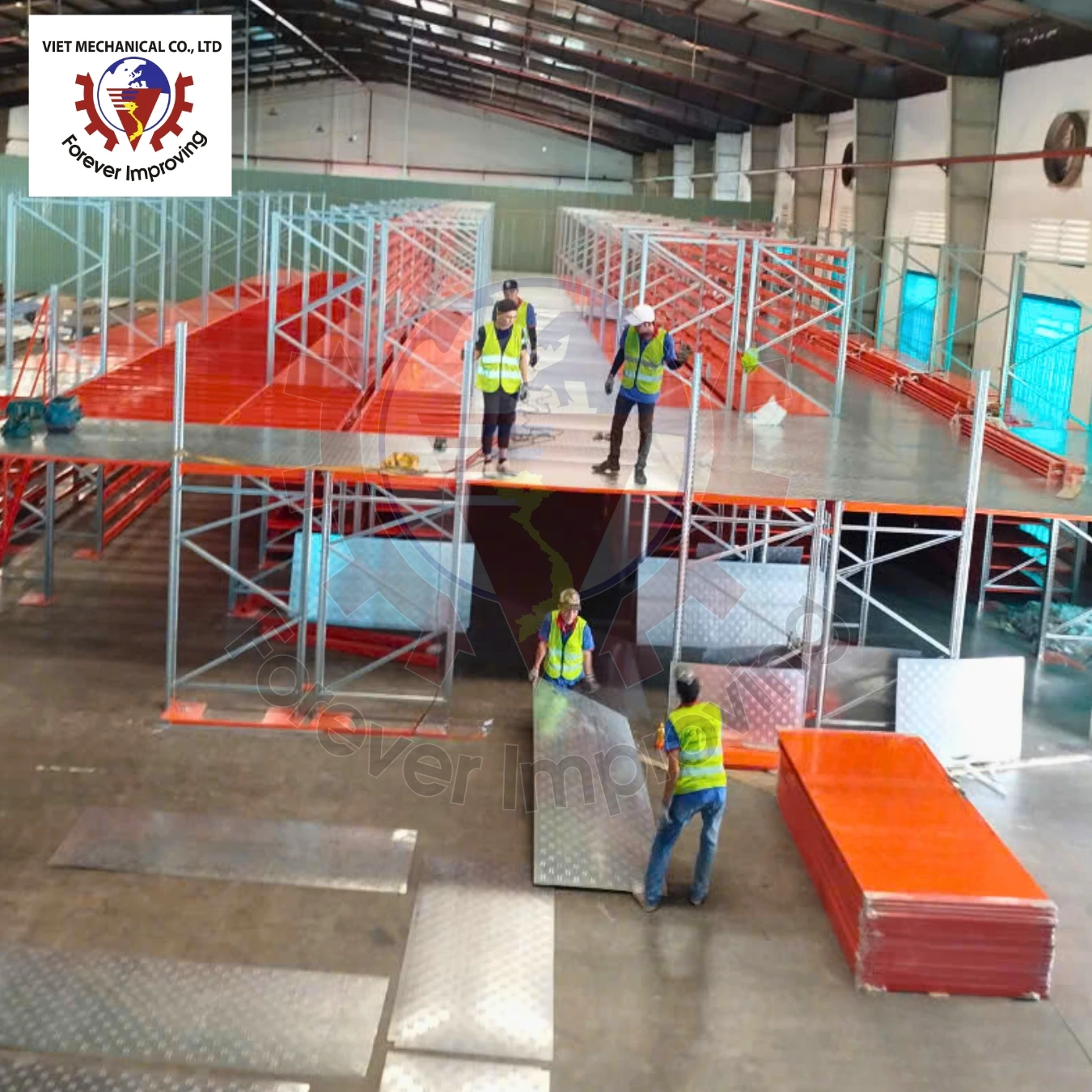 High Capacity Mezzanine Racking with Mezzanine Floor Racking for Space Saving Warehouse Solutions
