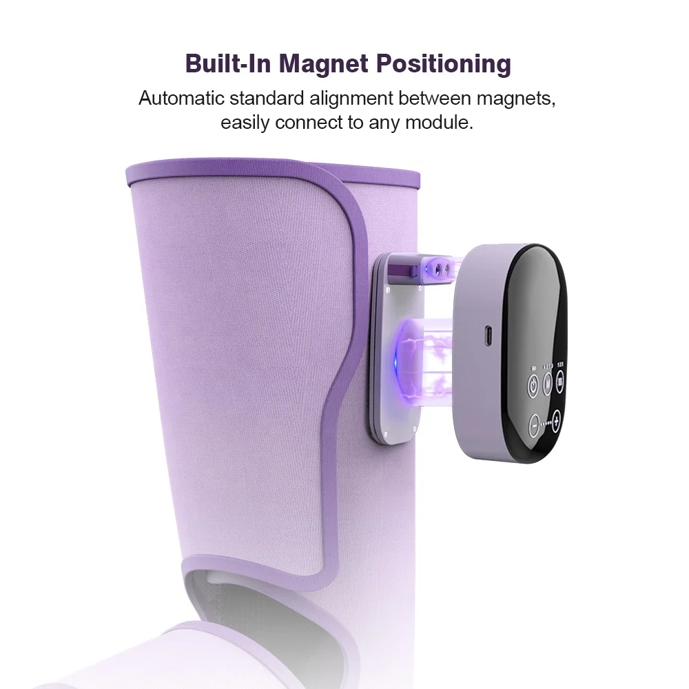 YICOLY Oem&Odm Free Combination Knees Hands Air Pressure Leg Massage With Heat Air Compression Foot Massager Leg Massager