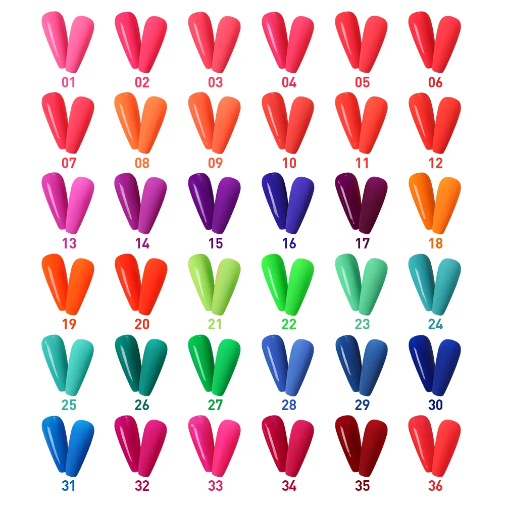 Private label Neon collection Neon Holographic Hight Neon pigment  For nail Acrylic Powder