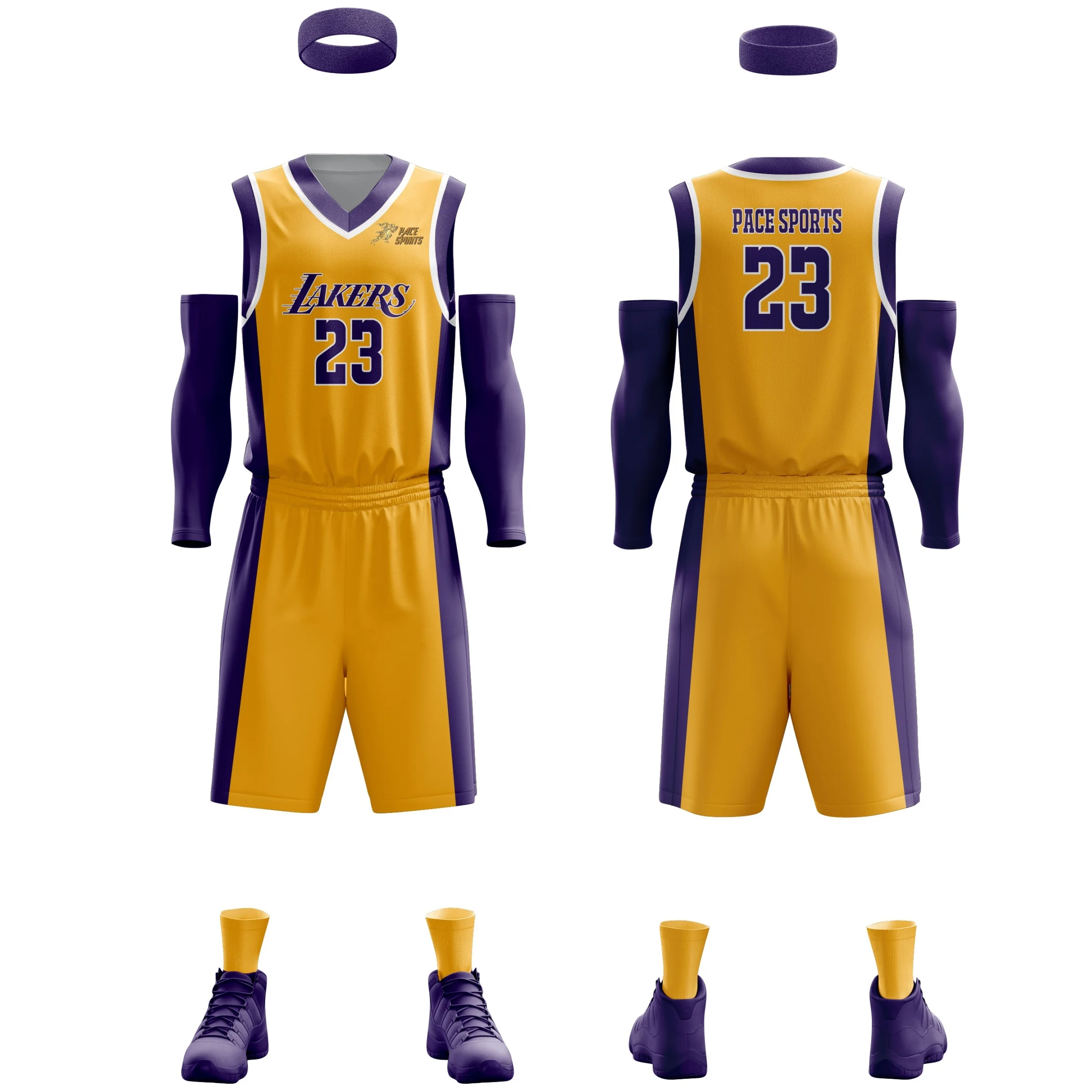 Wholesales Blank Latest Best Sublimated Reversible Custom Basketball Vest laker basketball jersey Uniforms wear