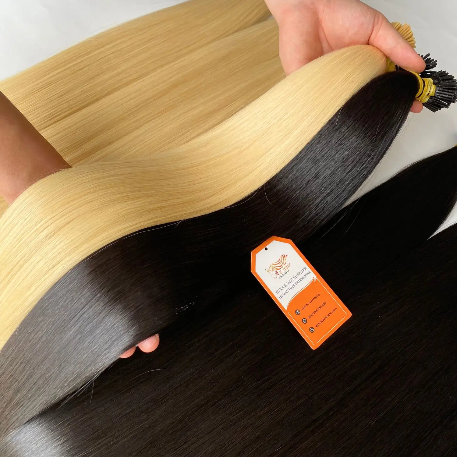 Keratin Hair I Tip Top Quality 100% Human Hair Extensions Customized Color 8-34 Inches Length Cuticle Aligned Hair