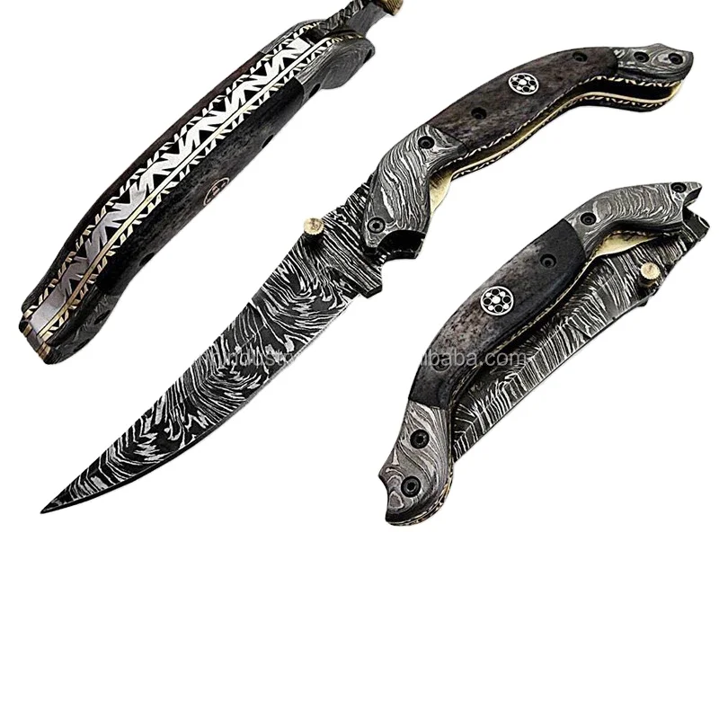 
 ODM дамасский нож для кемпинга, охотничий, произведенный в Пакистане для различных типов  
