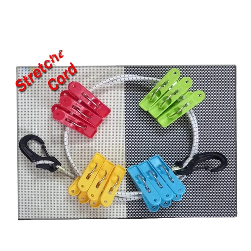 Clothesline        Travellers Clothesline   Adjustable Hooks  Stretchable Cord  Easy to install