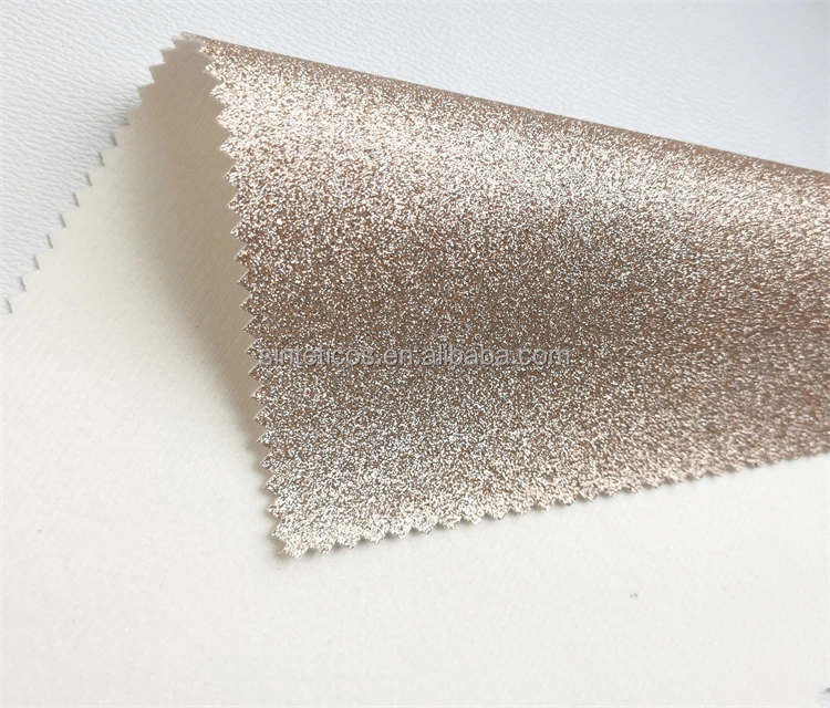 High Quality Glitter Shiny PU Synthetic Leather Fabric For Lady Shoes Bags DIY crafts