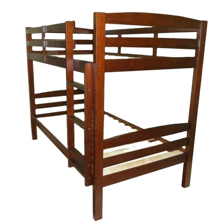 Bedroom Kids Solid Wood Cheap Wooden Bunk Bed