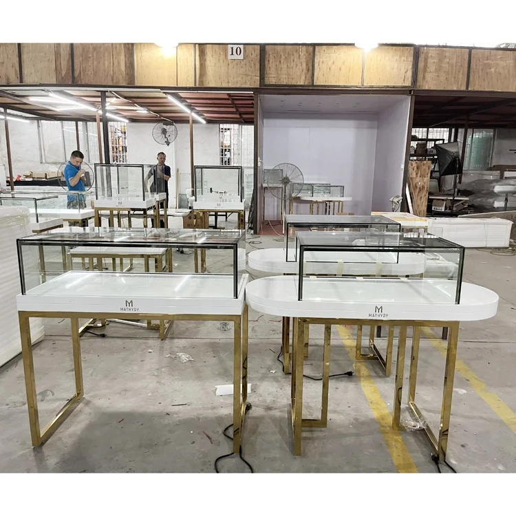 OEM Free Design Glass Shops Display Showcase Watch Sunglasses Jewellery Jewelry Display Glass Showcase Display Cabinet