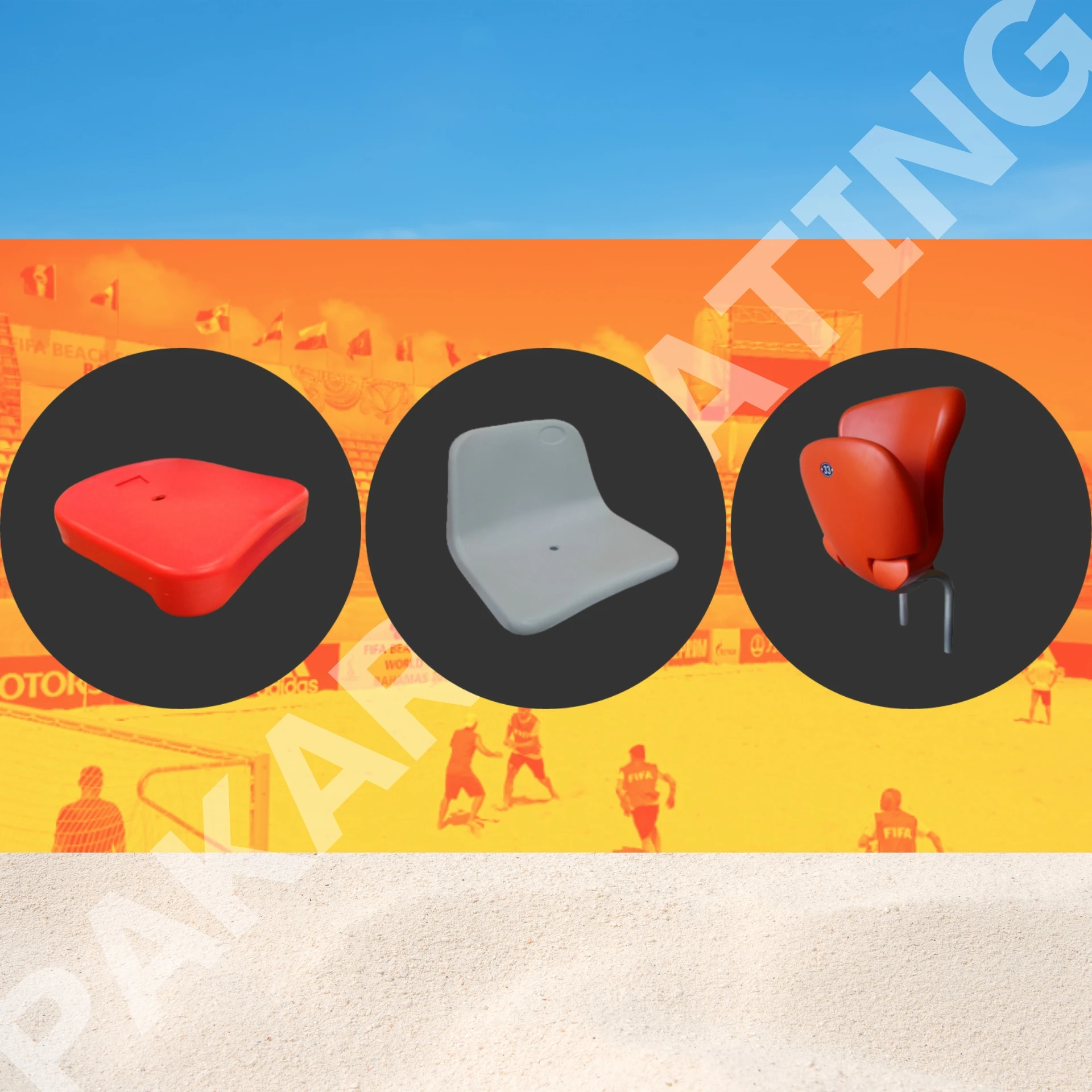 Bleachers for Oval Football Stadium Seating Solution