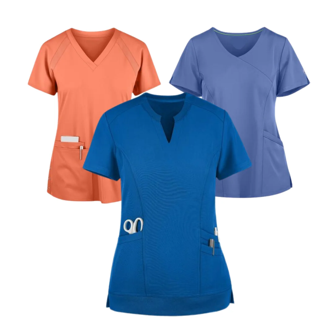 BEST SELLING Top Scrubs nursing customize design & logo Medical Uniform hospital clothes for women - Saomai FMF VN uniform