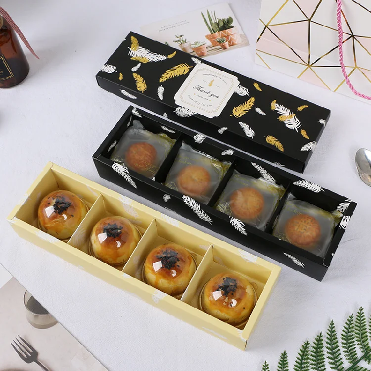 Bulk Purchase Pink Food Packaging Box with 4 Grids Bronzing Design  Ideal for Biscuits Desserts Candy and Chocolate