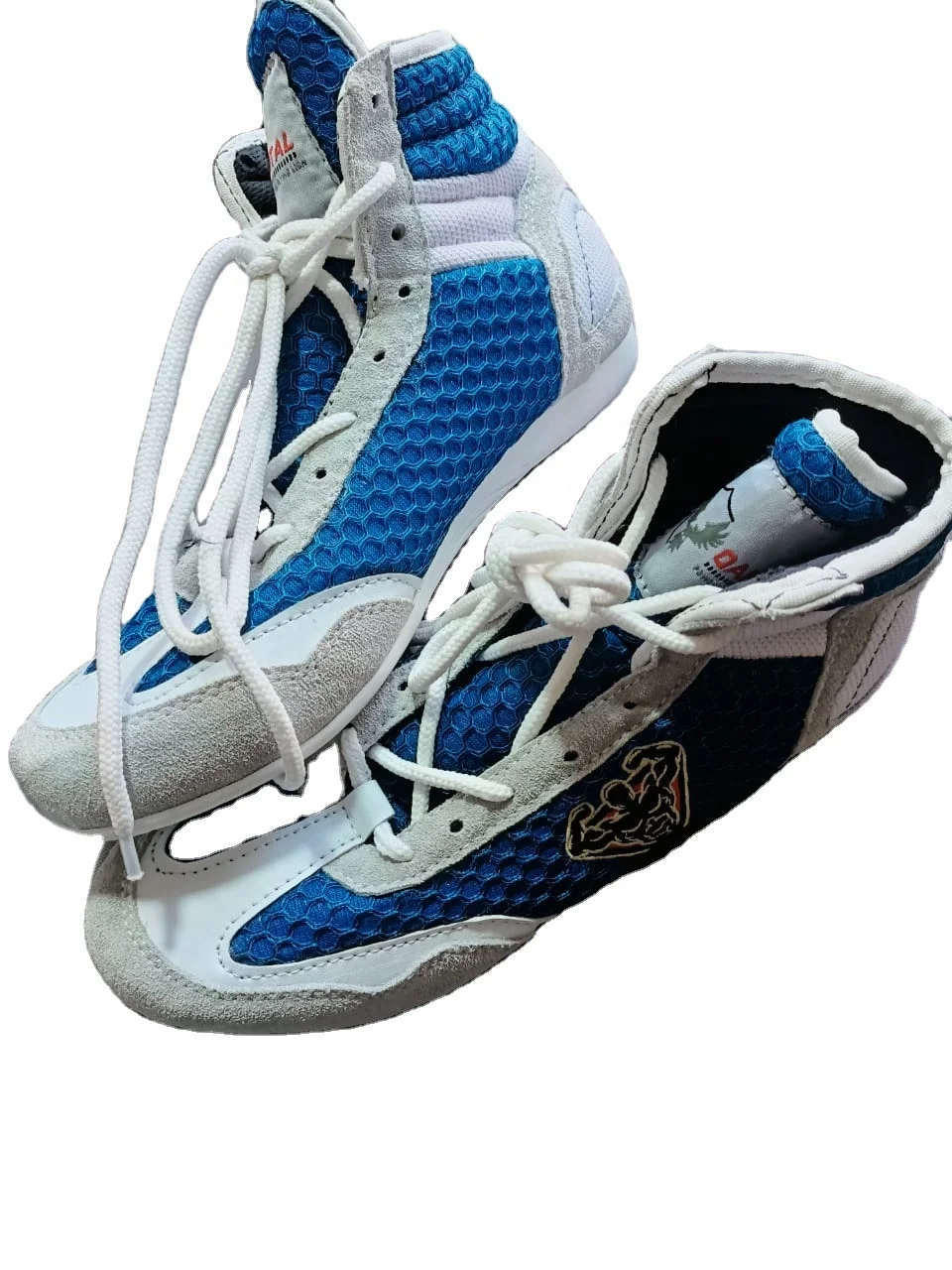 New Design Hot Sale Wholesale Original Suede Leather Breathable and Comfortable Rubber Soul Long Tale Professional Boxing Shoes