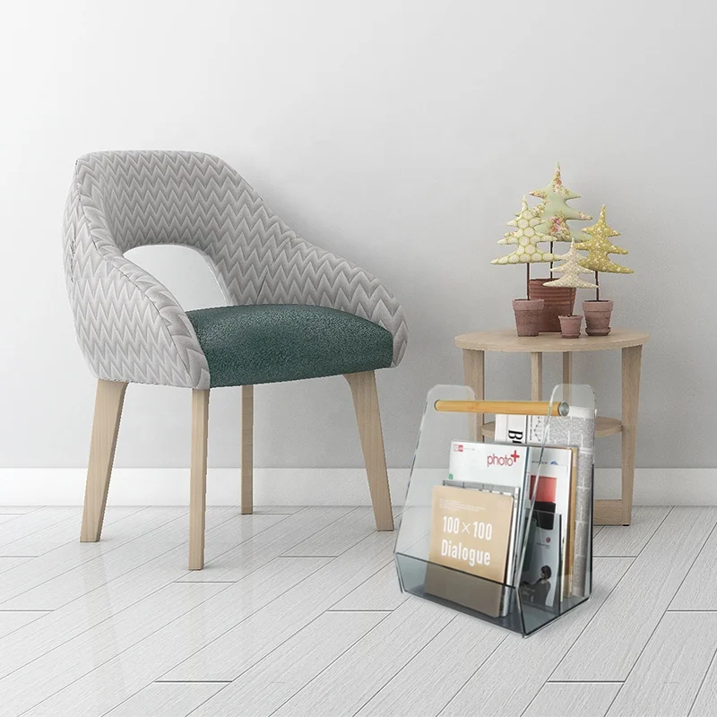 Современная акриловая подставка для магазинов с бамбуковой