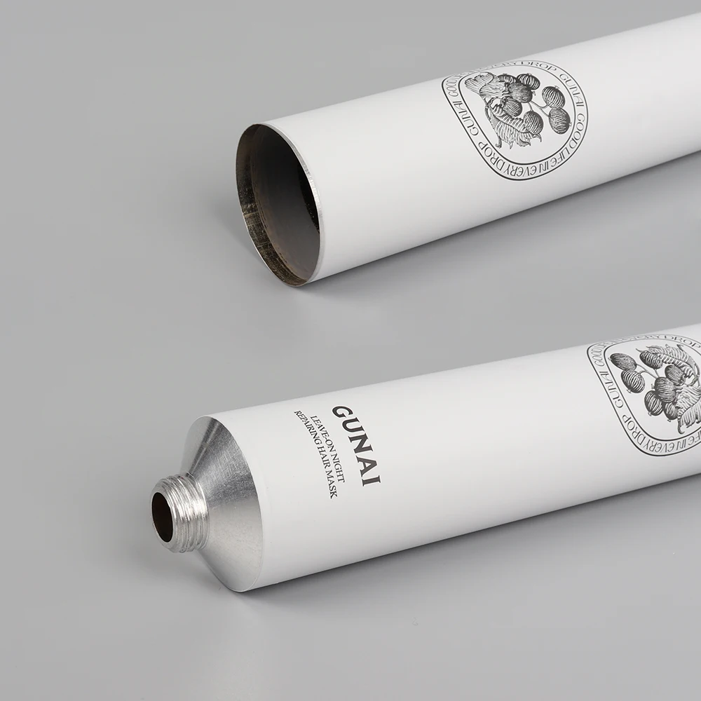 Экологически чистая пустая алюминиевая трубка на заказ 50 мл 100 алюминиевый крем для лица и рук Мягкая косметическая с откидной крышкой