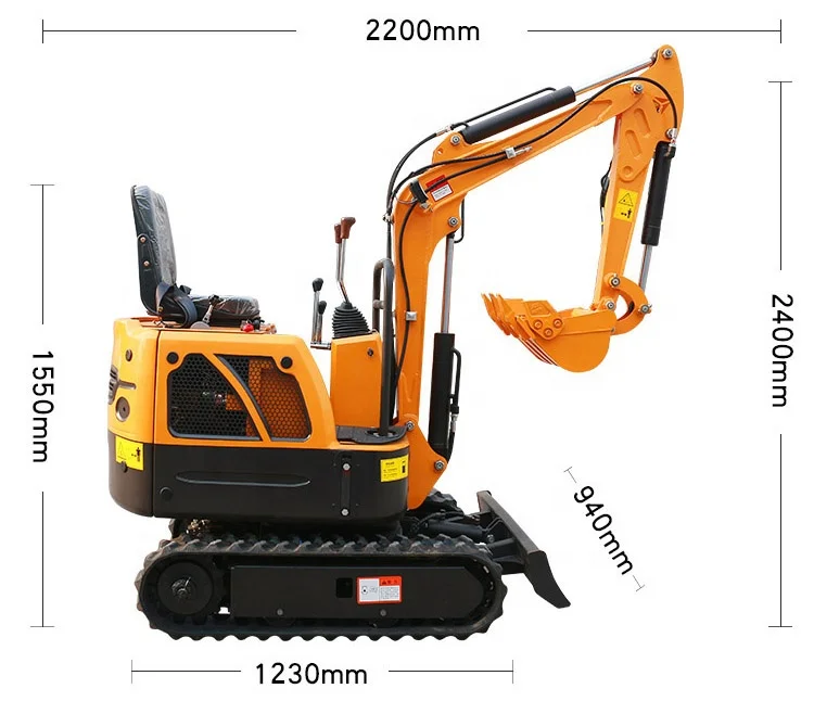 LUZUN mini  1 ton excavators for farm garden and home use