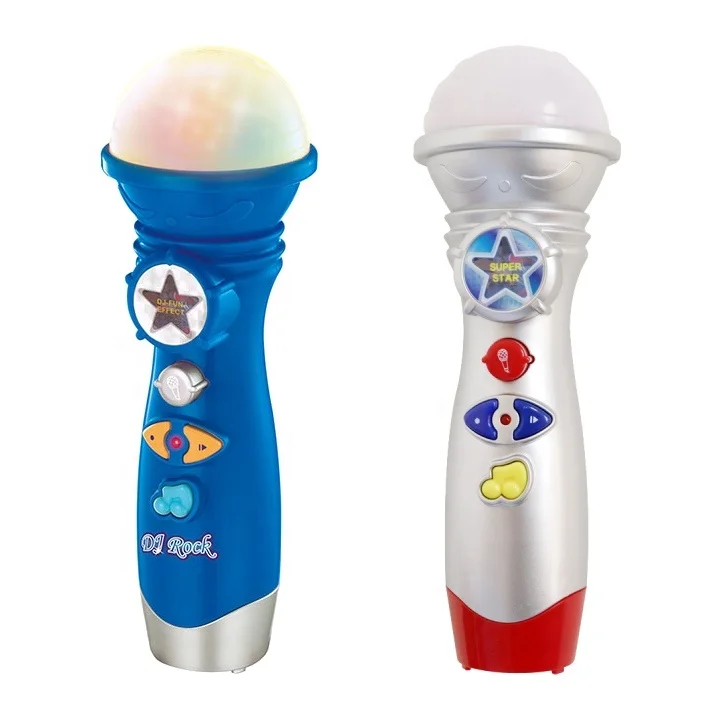 Light up portable microphone karaoke sound machine for kids