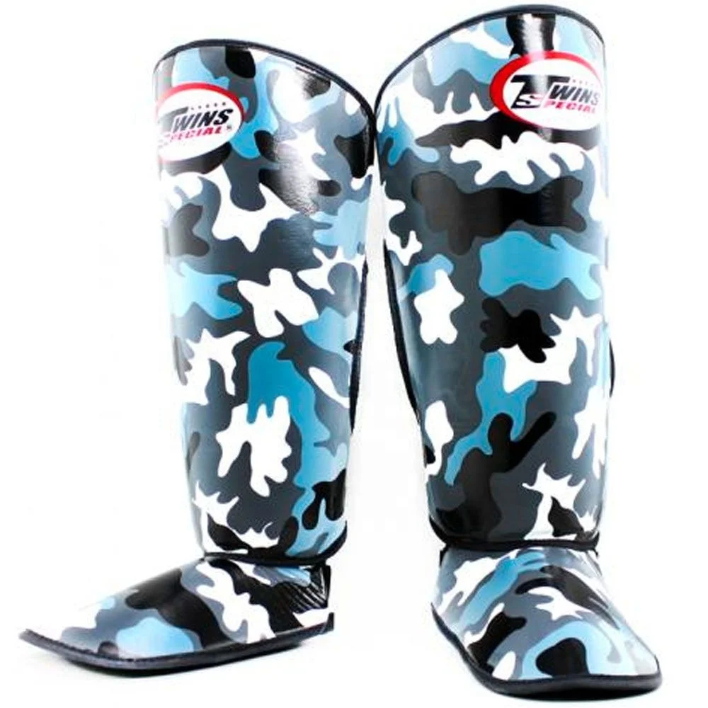 2024 New Arrival Universal Custom-Made Twin Boxing Shin Guards Genuine Leather Instep Protection for Kickboxing
