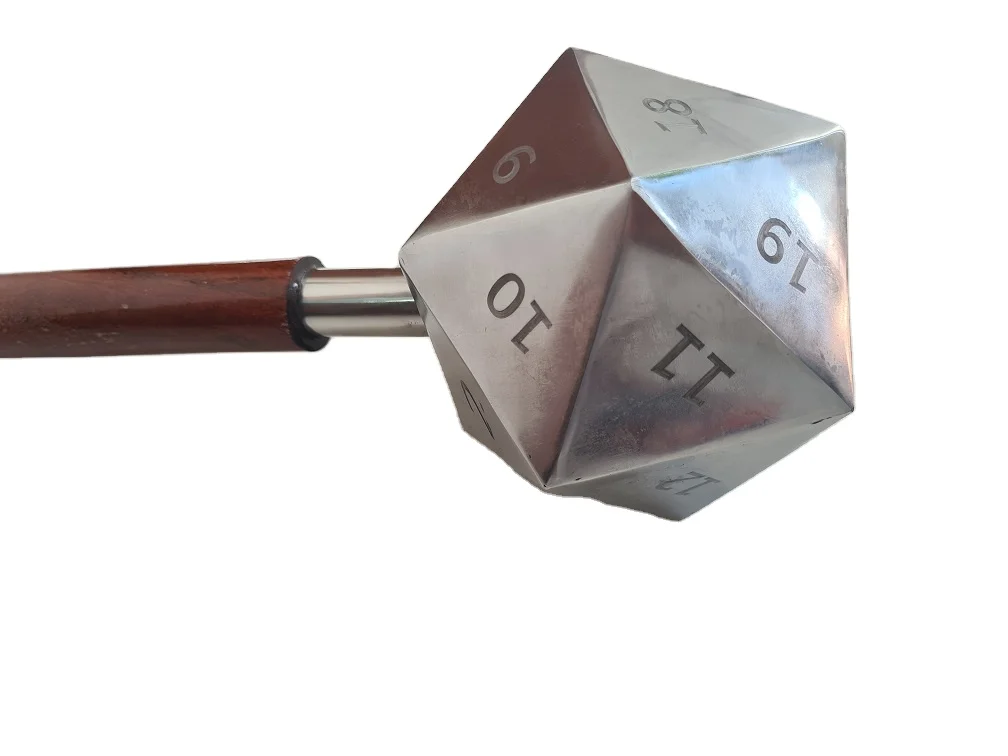 Stainless Steel 20 Dimensions Mace With Wooden Handle ( Old Age Style Mace) Vikings Style Mace