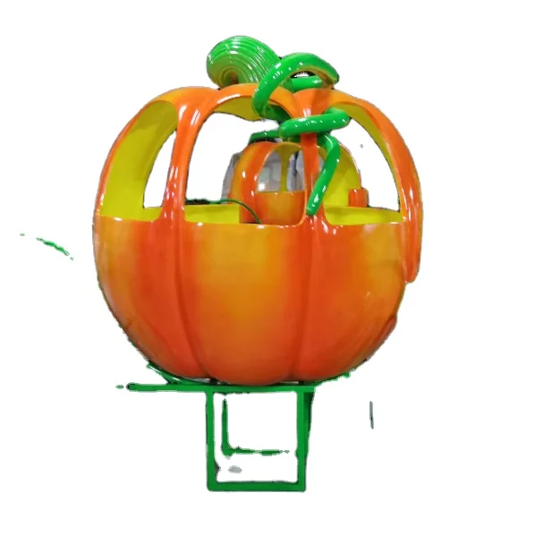 Pumpkin cart halloween fiberglass decoration