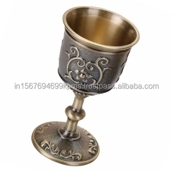 Premium Style Royal Chalice For Jerusalem Church Supply Precious Celebration Drinking Luxury Grapewine Cheers Chalice With Logo