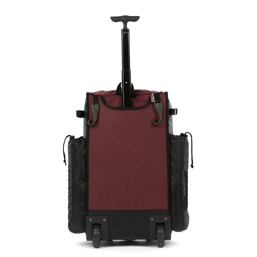 Изготовленная на заказ спортивная сумка колесиках с ручкой для бейсбола софтбола гибридная рюкзак