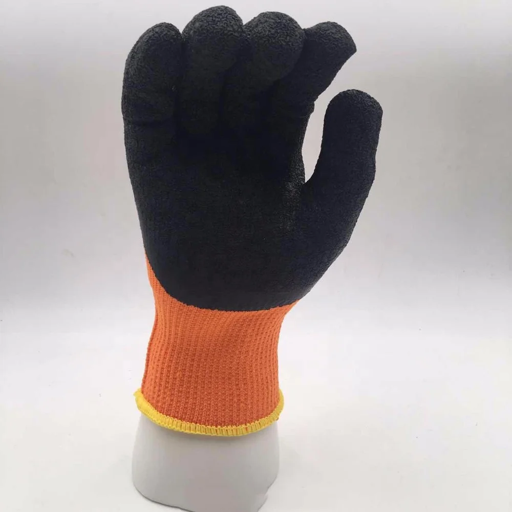 OEM Terry latex coated winter work gloves