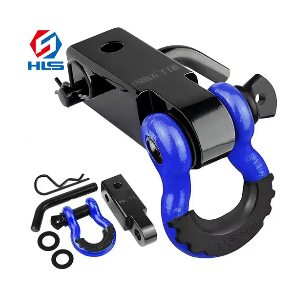 Bow Shackle ship Shackle Offroad Jeep 5T Working tension Clevis Towing with plastic protect 3/4 Rigging