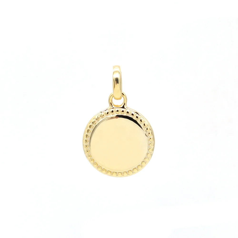 925 Sterling Silver Jewelry Blank Pendant Rhodium Plated Jewelry Silver Disc Pendant Round Engravable Jewelry Women