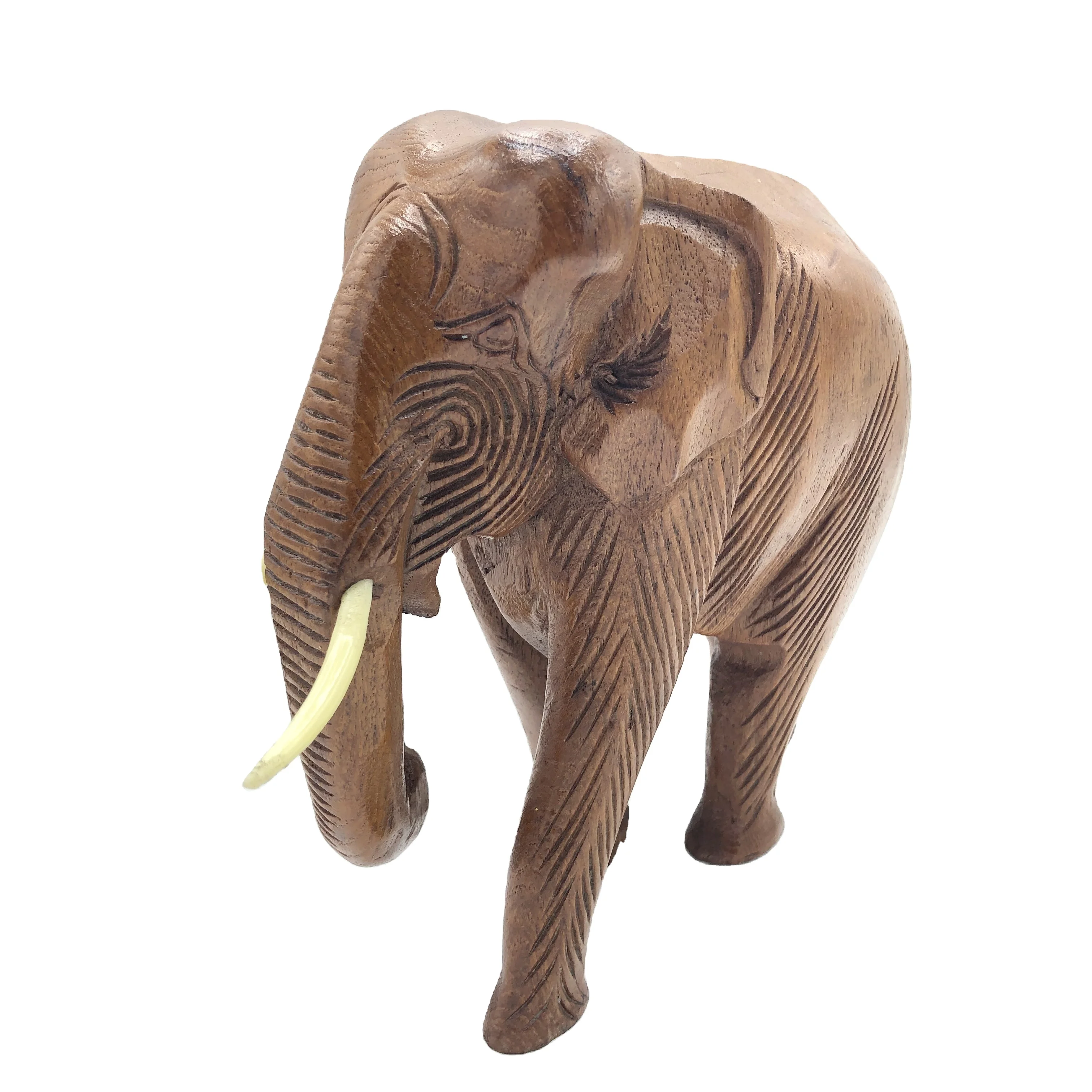 home decor Natree solid wood carving elephant wood crafts - elephant in wooden elephant